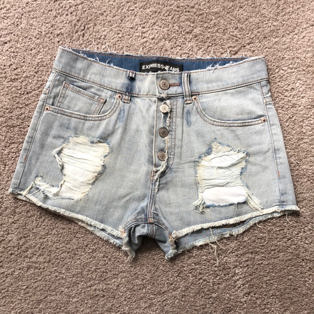 Express high rise shorts
